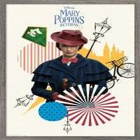 Disney Mary Poppins vraća - Mary zidni poster, 22.375 34