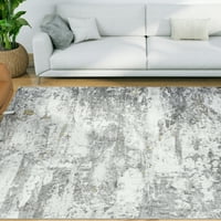 Savremeni tepih apstraktna bež, siva unutrašnja rasuta lako se čisti