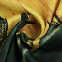 Cotonie ženska ljetna Casual kratka rukava T-shirt Plus Size labavi V-izrez cvjetni suncokretov Print Tie Dye bluza Tee