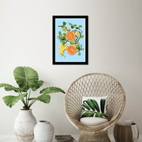 Wynwood Studio printova grožđe i cantaloupe Hrana i kuhinja Voits Wall Art Platno Print Blue Pastel Blue 13x19