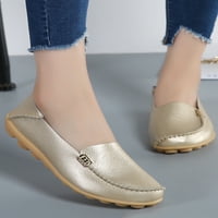 Daeful Ladies Flats Kožne Mokasine Comfort Casual Cipele Za Hodanje Prozračne Neklizajuće Klizaljke Na