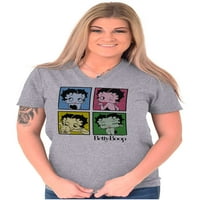 Betty Boop Classic Cartoon Slatka V Vrat T Shirt Tees Žene Brisco Marke L