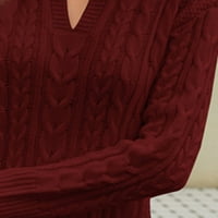 Owordtank haljine za žene klirens ispod pletene jednobojne široke haljine srednje dužine