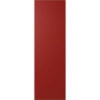 Ekena Millwork 15 W 33 H True Fit PVC dijagonalna ploča modernog stila fiksne kapke, vatrena crvena