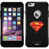 Superman Emblem Beveled dizajn na slučaju OtterBo Commuter serije za Apple iPhone Plus