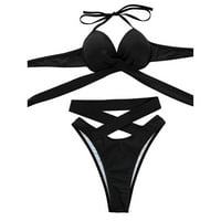 Bikini Set ženski Bikini čvrsti ženski Split kupaći kostim kupaći kostim sa visokim strukom