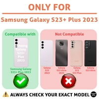 Talozna tanka futrola za telefon kompatibilna za Samsung Galaxy S23 + Plus, marihuana ispis iluzije, lagana,