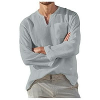 Bazyrey muške majice casual stilski dizajner proljeće casual pamuk čvrste boje košulje s dugim rukavima