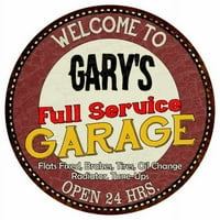 Garyjeva puna usluga garaža 12 Okrugli metalni znak Man Cave Décor 200120037060