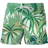 Muški havajske kratke hlače Elastična struka Ljeto plaža Hratke za odmor Tropska 3D ispis grafičkim kratkim hlačama