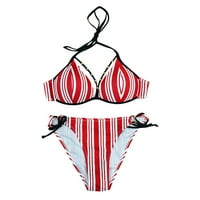 Seksi ženski modni Bikini Print dvodijelni komplet kupaćih kostima za plažu