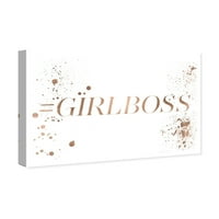 Wynwood Studio tipografija i Citati Wall Art Canvas Prints' Girl Boss ' Empowered Women Citati i izreke