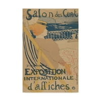 Zaštitni znak likovne umjetnosti 'Salon des Cent Exposition Internationale daffiches' Canvas Art Henri de Toulouse-Lautrec