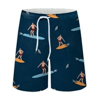 Leesechin nudi muške kratke hlače 3D štampanje prozračne hlače na plaži za odmor na moru kupaće gaće na