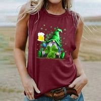 Kakina s Tank Tops za žene čišćenje ženski St. Patrick Dan Print Tank Tops odrasle djevojke ljetna plaža smiješno grafički tenkovi Vest bluza ponude
