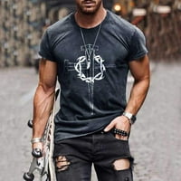 Meitianfacai muške majice Muška ulična moda Cross Belief štampana okrugla kragna kratki rukav T rukav