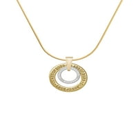 Delight nakit Silvertone jači Braver pametniji Infinity prsten zlatni ton klasa prstenaste ogrlice, 18