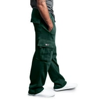 Frehsky trenirke za muškarce muške hlače muške čvrste vezice elastični struk čvrste džepne hlače labave