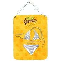 Carolines blaga BB8197DS bikini kupaći kostim žuti polkadot zid ili viseći otisci vrata, žuti, 12x16,