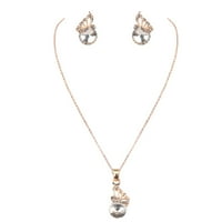 Ogrlice sa niskim prorofilnim ogrlicama za žene djevojke Stud naušnice Trodijelni set, prijatelje Ogrlice pokloni