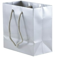 Papir srebrne sjajne poklon torbe, 1 2, 3 pakovanje