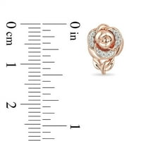 Modni Rose Crystal nakit setovi naušnica Pedant ogrlica prsten za žene Rose Gold godišnjicu vjenčanja Valentinovo poklon