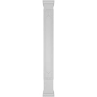 Ekena Millwork 8 W 9'H Craftsman Classic Square Non-Konusni šejker Fretwork Column w Prairie Capital &