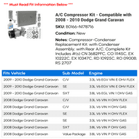 C Kompresor komplet - kompatibilan sa - Dodge Grand Caravan 2009