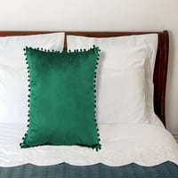 Pompom dec jastuk smaragd zelena 18x18