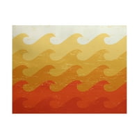 dizajnom tiskanim prostirkama na plaži, narandžastom
