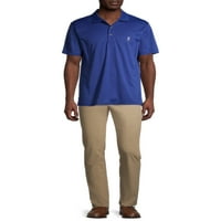 Muška golf udobnost Stretch Grid polo majica