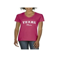 Normalno je dosadno - Ženska majica V-izrez kratki rukav, do žena Veličina 3XL - Teksas mama