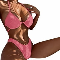 Ženski Bikini Kupaći kostimi Moda dva jednobojna kupaćih kostima Split Strip čelik podrška odjeća za plažu