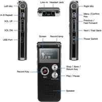 Punjivi 4-32GB Digitalni audio zvučni diktafon Diktafon MP uređaj