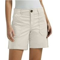 MAFYTYTPR Ženske kratke hlače za ljetno casual modne žene Čvrsto casual gumb High Squok džepovi kratke