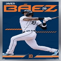 Detroit Tigers-Zidni Poster Javier Báez, 14.725 22.375 Uokviren
