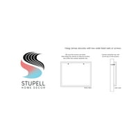 Stupell Industries Sažetak plave šume staze stabla Pejzažna slika Galerija zamotana platna Print Wall