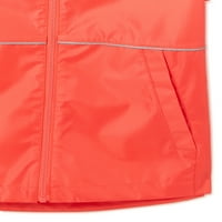 Wonder Nation Girls Puna kišna jakna s kapuljačom, veličine 4- & plus