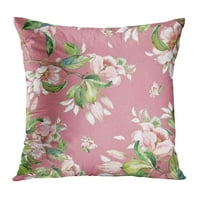 Šareno cvijeće akvarel proljetnih grana ružičasti uzorak cvjetni Sažetak lijepa ljepota jastuk za jastuk