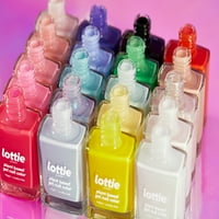 Lottie London Gel boja za nokte na biljnoj bazi, sve besplatno, bijelo, nisko, 0. fl oz