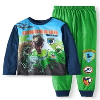 Jurassic World Dječački Set Pidžama Za Spavanje Od Flisa Od 2 Komada