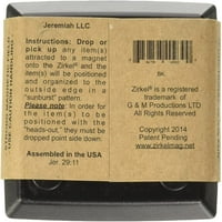 JEREMIAH LLC Zirkel magnetni organizator crna