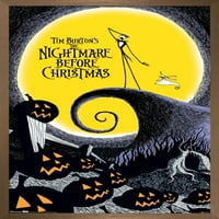 Disney Tim Burton je noćna mora prije Božića 24,25 35,75 uokvireni poster