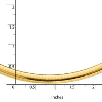 Primalno zlato karat žuto zlato lagana omega ogrlica