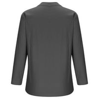 Ljetni vrhovi za žene modni ljetni ležerni dugi rukavi bluza V vrat čvrsti vrhovi tunika Tshirt Party plaža do 65% off