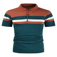Voguele muns tee dugme Polo majica rever izrez T majica Golf bluza casual pulover narančasta l