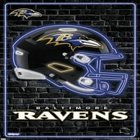 Baltimore Ravens - Zidni poster neonske kacige, 22.375 34