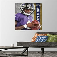 Baltimore Ravens - Lamar Jackson zidni poster sa push igle, 22.375 34