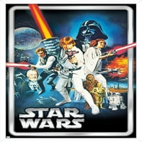 Star Wars: nova nada - klasični poze zidni poster, 22.375 34 uramljeno