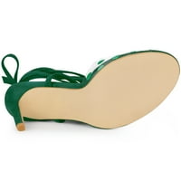 Jedinstvene povoljne ponude Ženske polka točkice Clear Heel up up up sandale za stiletto pete